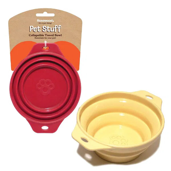 Rosewood Collapsible Travel Bowl
