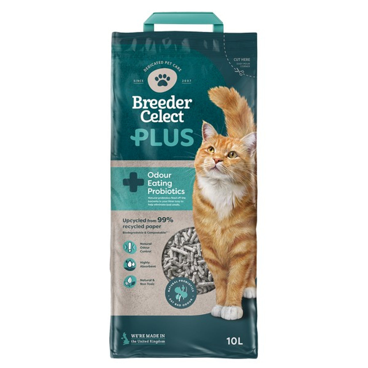 Breeder Celect PLUS Probiotic Paper Cat Litter