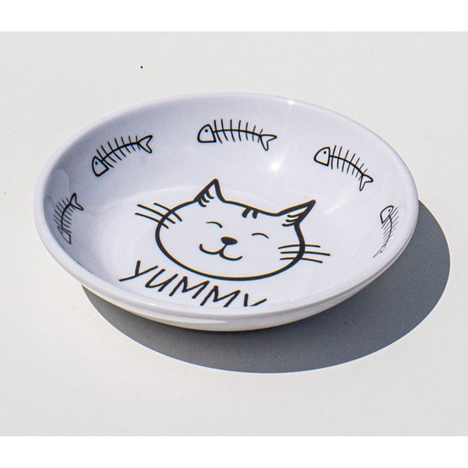 Tarhong Black & White Pet Saucer 0.75 cup