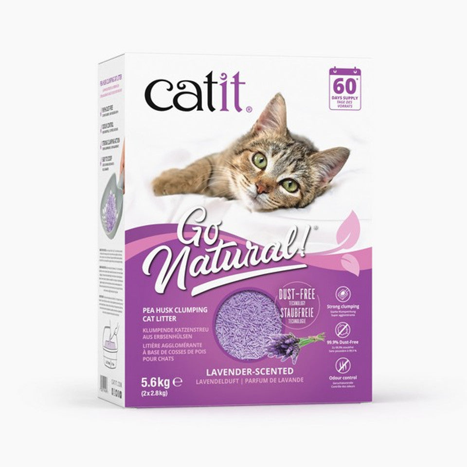 Catit Go Natural Pea Husk Clumping Cat Litter 14L