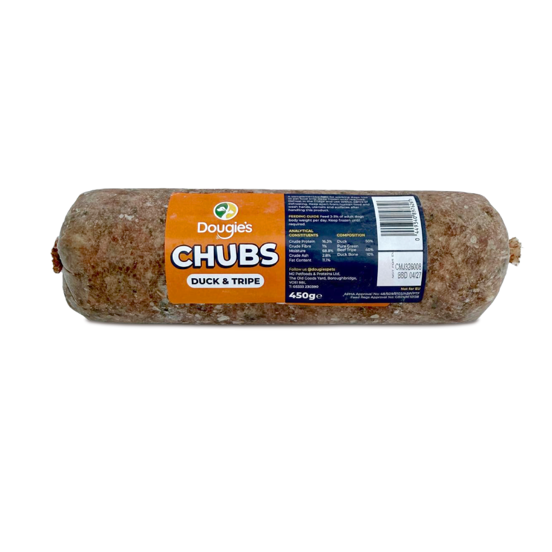 Dougie's Chubs Duck & Tripe 450g