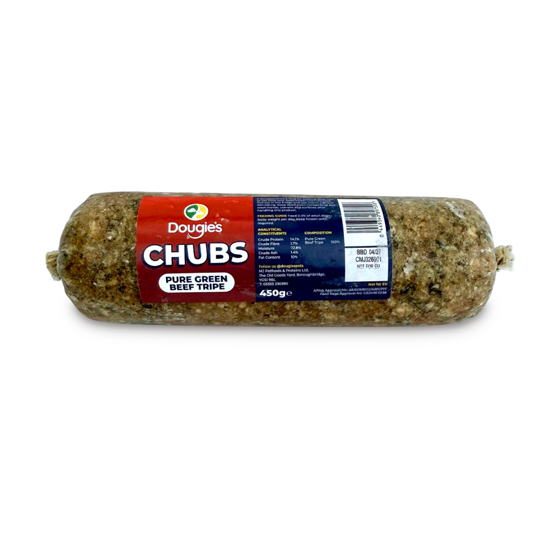 Dougie's Chubs Pure Green Beef Tripe 450g