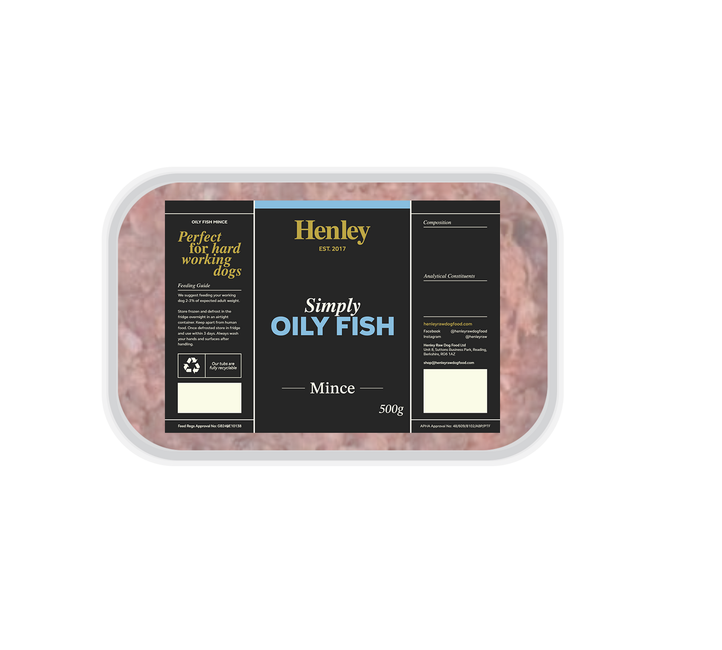 Henley Raw Simply Oily Fish 500g