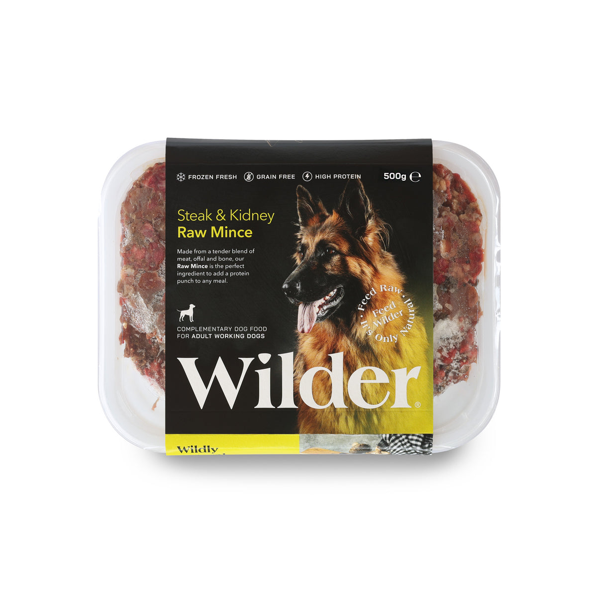 Wilder Steak and Kidney Raw Mince 500g