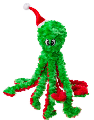 House of Paws Christmas Octopus Dog Toy