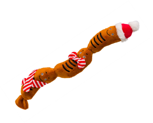 House of Paws Christmas Sausages Dog Toy