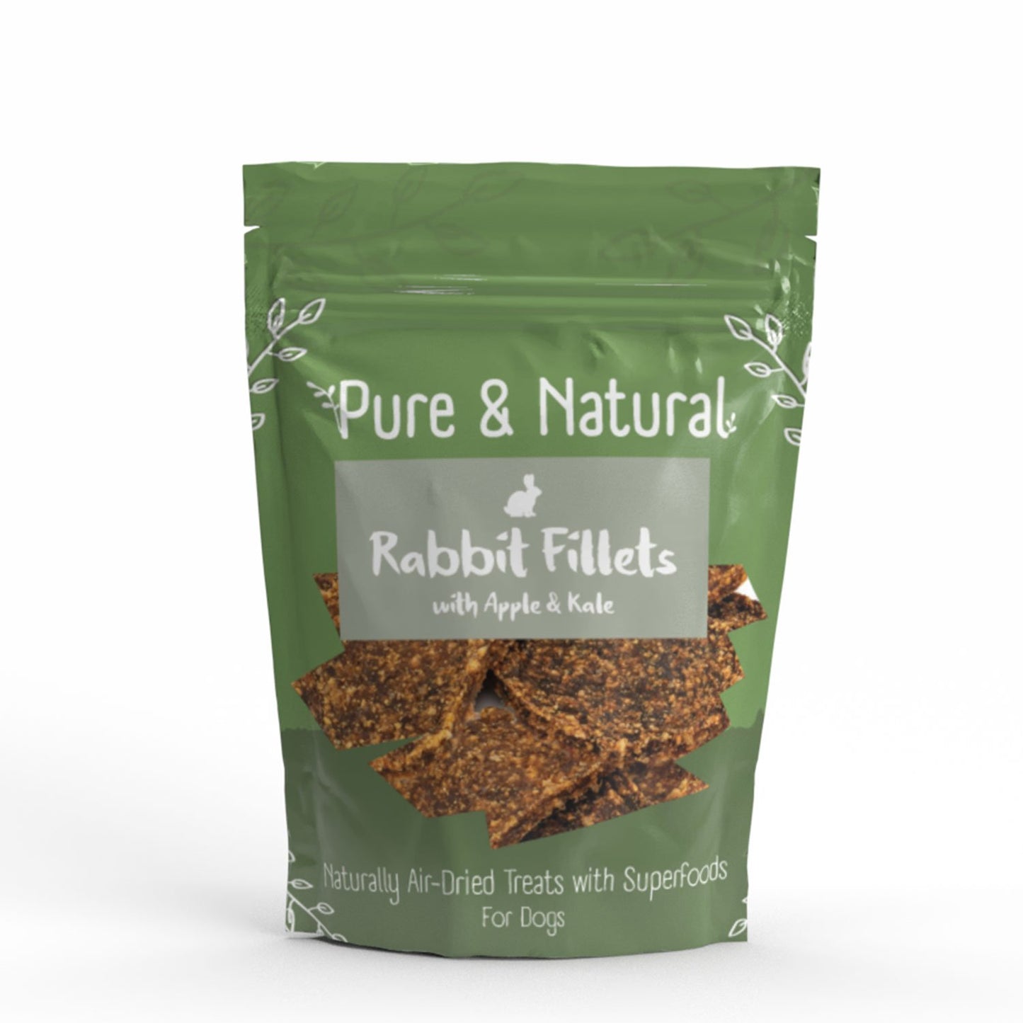 Pure & Natural Air Dried Fillets Rabbit, Apple and Kale