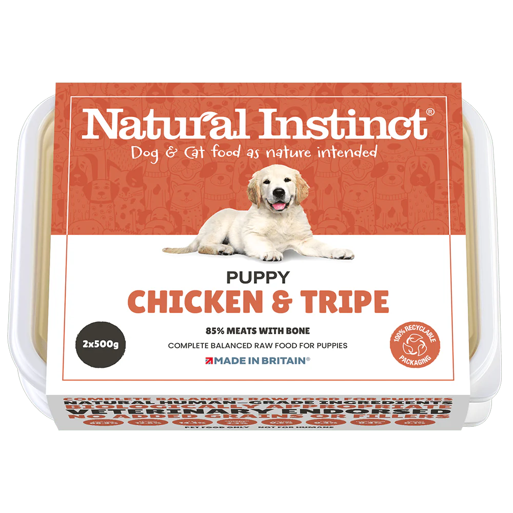 Natural Instinct Puppy, Chicken and Tripe 2 x 500g