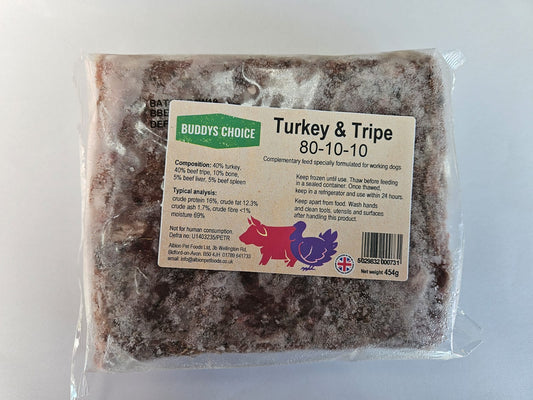 Albion Buddy's Choice Turkey & Tripe 80/10/10 454g