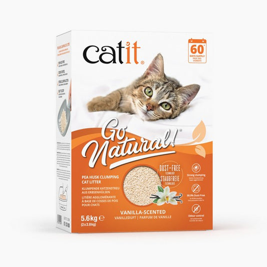 Catit Go Natural Pea Husk Clumping Cat Litter 14L