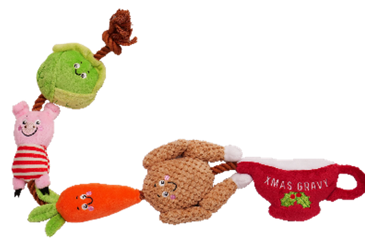 House of Paws Christmas Dinner Rope Toy