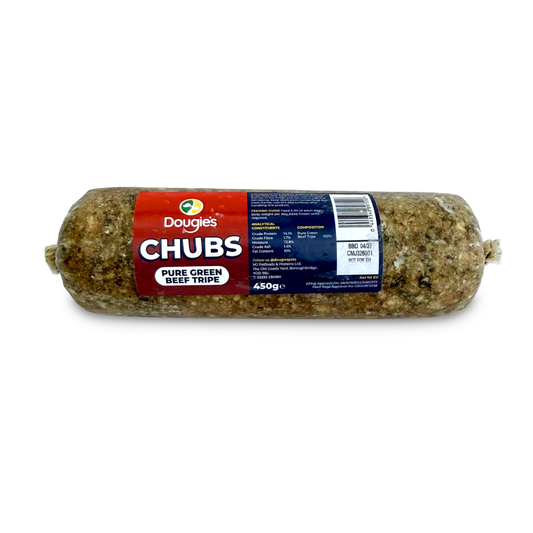 Dougie's Chubs Pure Green Beef Tripe 450g