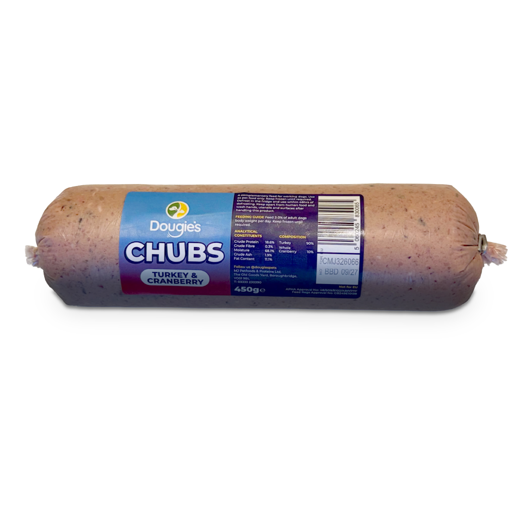 Dougie's Chubs Turkey and Cranberry 450g