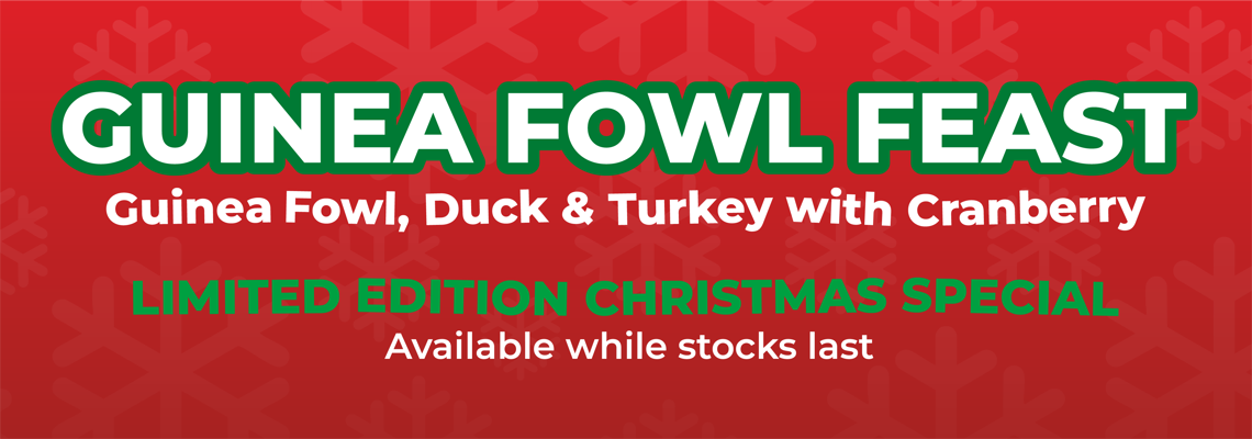 Dougie's Guinea Fowl Feast 560g  (4 x 140g Portions) Limited Edition