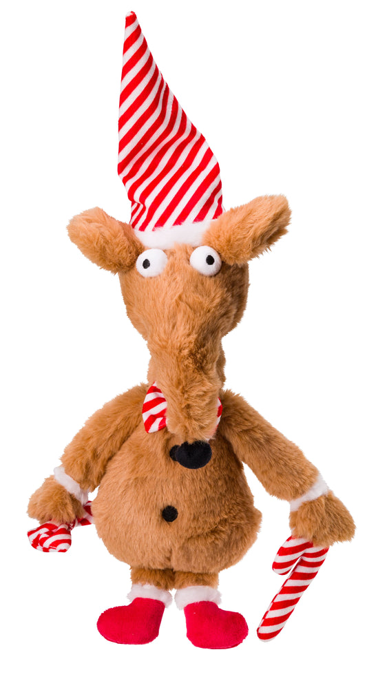 House of Paws Brown Christmas Rat Dog Toy