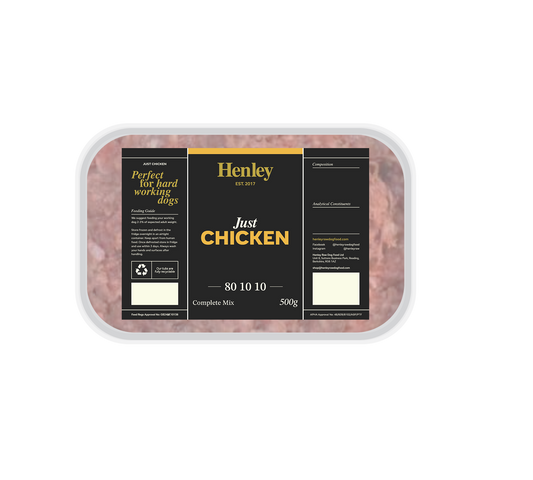 Henley Raw Just Chicken 80/10/10 500g