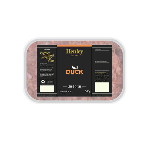 Henley Raw Just Duck 80/10/10 500g