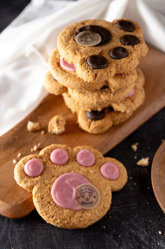Life of Riley Paw Print Cookies