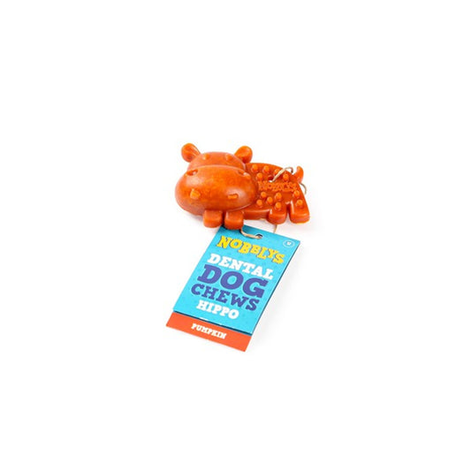 Nobblys Dental Dog Chew Hippo Pumpkin