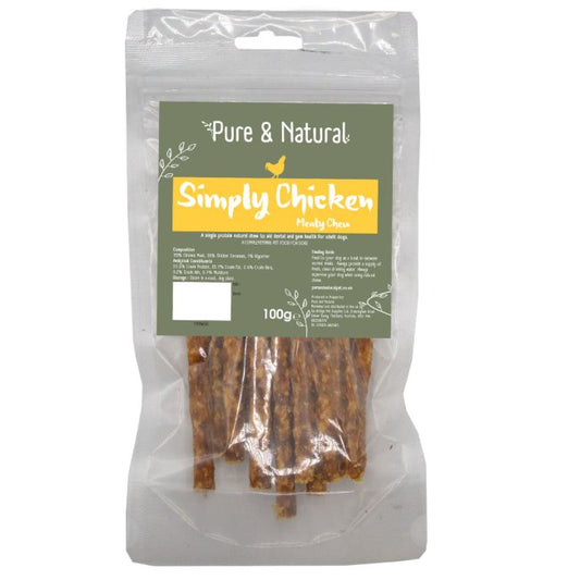 Pure & Natural Simply Chicken Meaty Sticks 100g