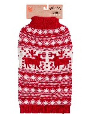House of Paws Reindeer Fairisle Polo Jumper