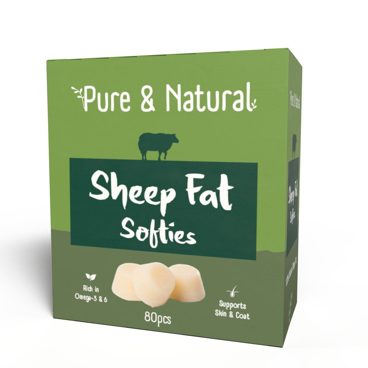 Pure & Natural Sheep Fat Softies 80pcs