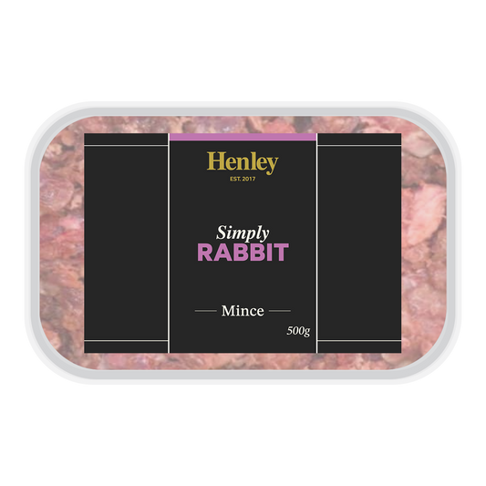Henley Raw Simply Rabbit Mince 500g (No Offal)