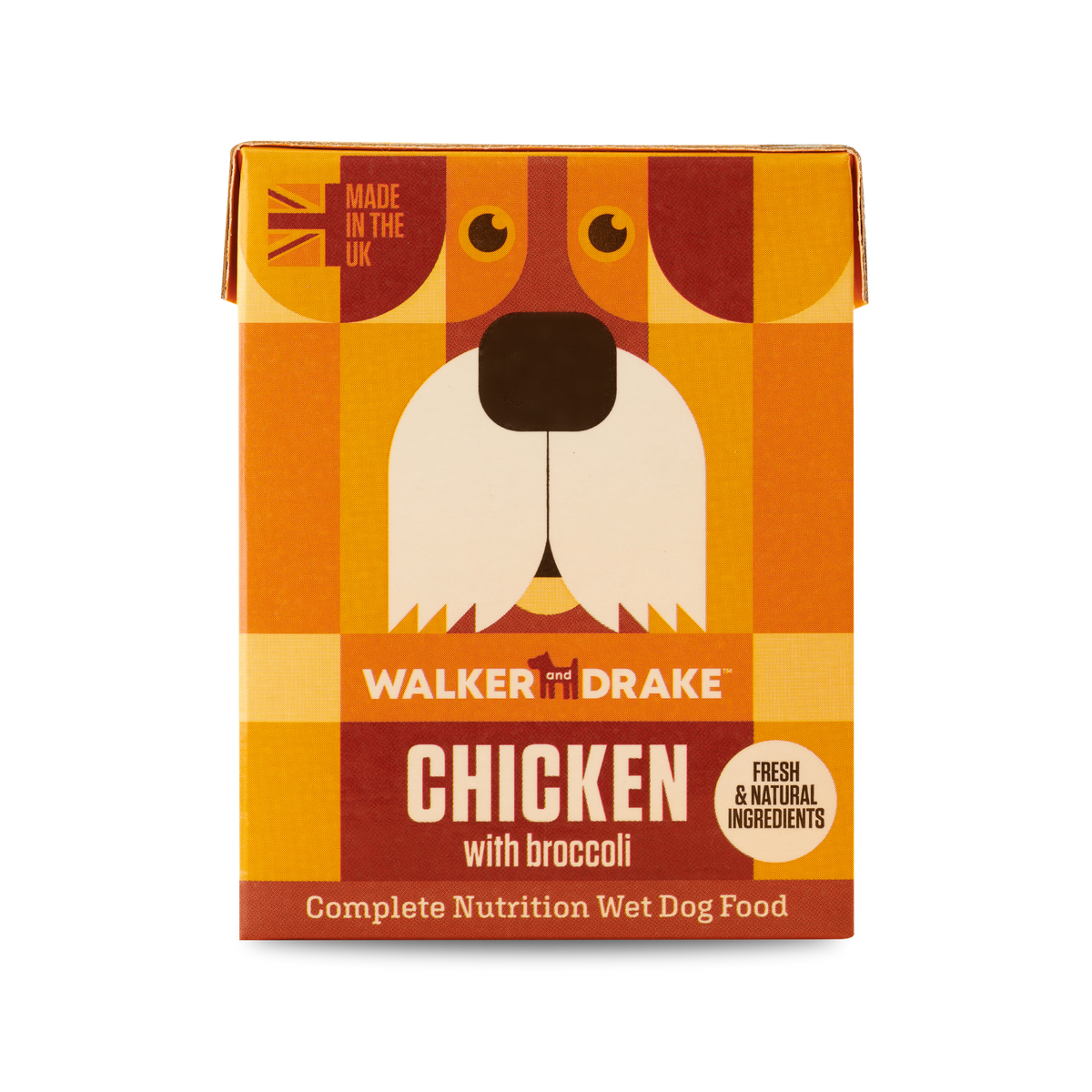 Walker & Drake Chicken with Broccoli Steam Cooked Wet Food 390g