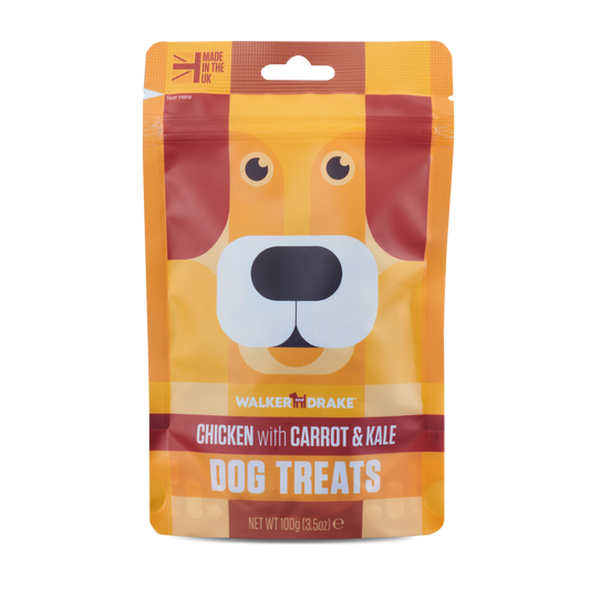 Walker & Drake Chicken with Carrot & Kale Treats 100g