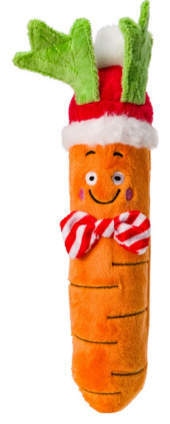House of Paws Christmas Carrot Large Squeaker Dog Toy