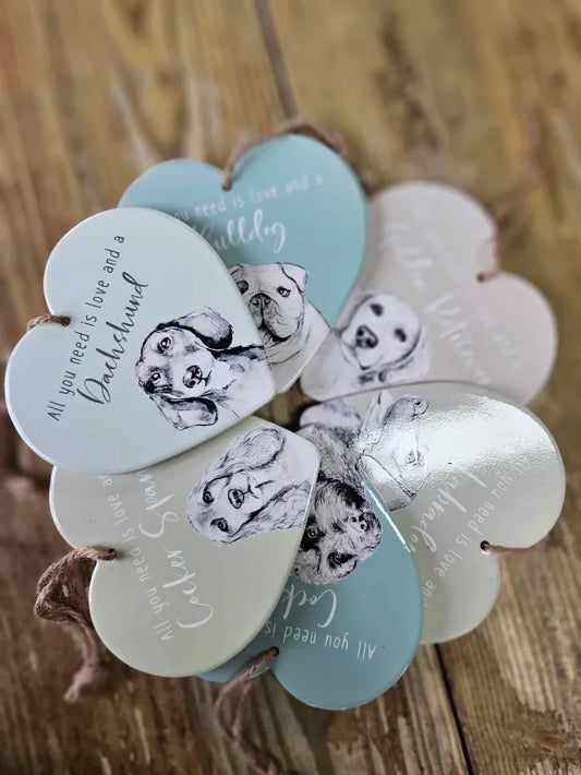 'All you Need...' Heart Ornament